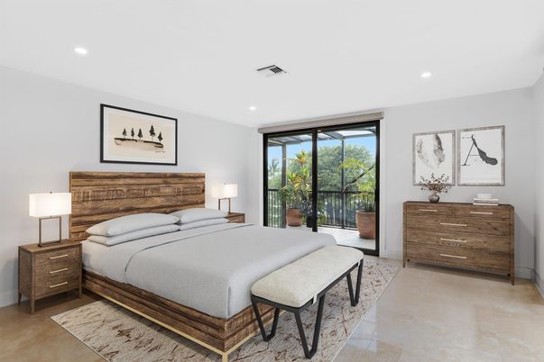 Bedroom, Interior, Recessed Lighting