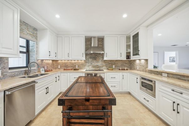 Interior, Kitchen, Recessed Lighting, Stainless Steel Appliances