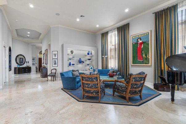 Interior, Living room, Recessed Lighting