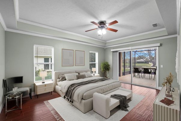 Bedroom, Interior, Wood Texture Flooring