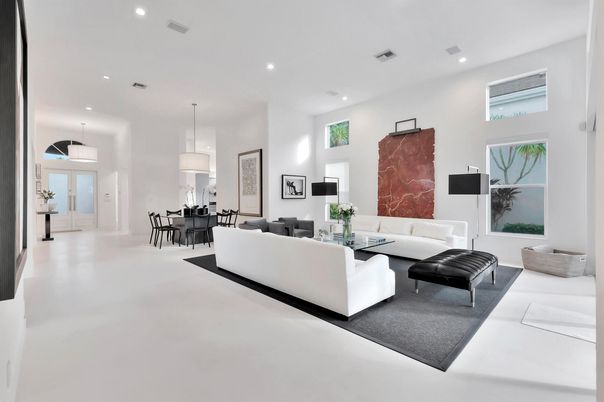 Dining room, Interior, Living room, Pendant Lights, Recessed Lighting