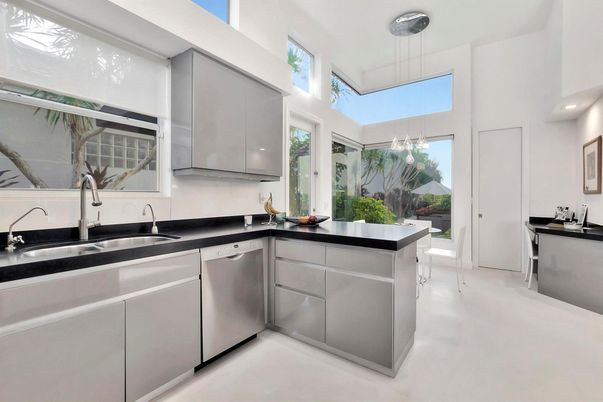 Interior, Kitchen, Pendant Lights, Stainless Steel Appliances