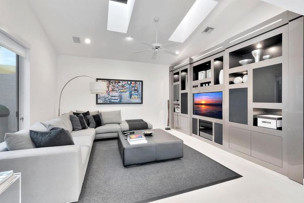 Interior, Living room, Recessed Lighting