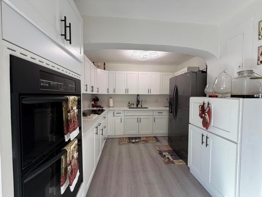 Interior, Kitchen, Wood Texture Flooring
