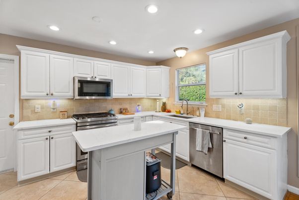 Interior, Kitchen, Recessed Lighting, Stainless Steel Appliances