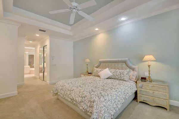 Bedroom, Interior, Recessed Lighting