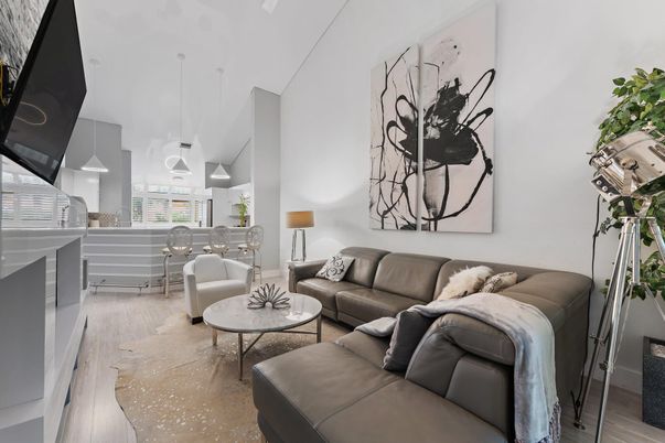 Fireplace, Interior, Living room, Pendant Lights, Wood Texture Flooring