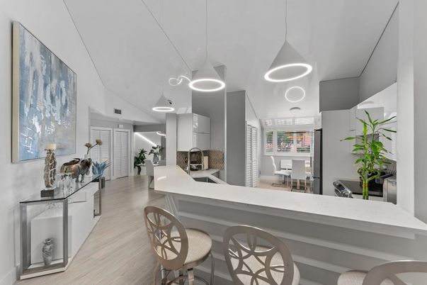 Interior, Pendant Lights, Wood Texture Flooring