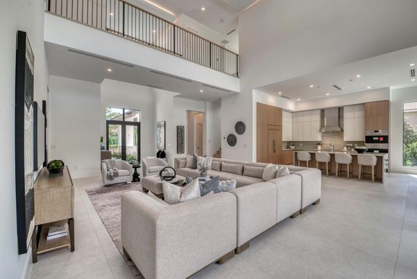 Interior, Kitchen, Living room, Recessed Lighting