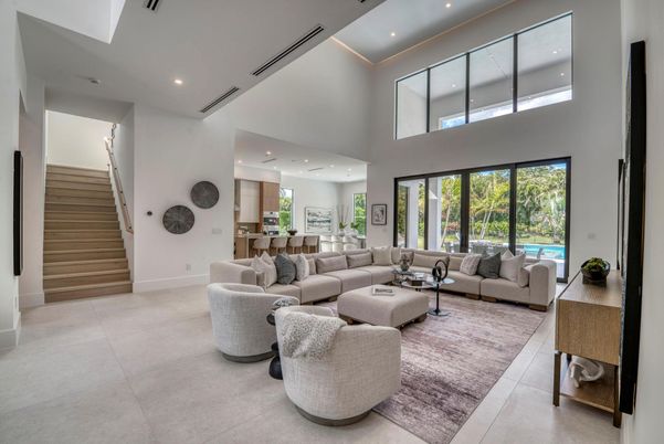 Interior, Living room, Recessed Lighting