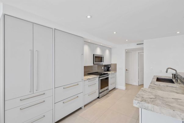 Interior, Kitchen, Recessed Lighting, Stainless Steel Appliances