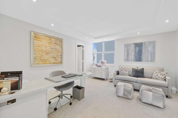 Home Office, Interior, Recessed Lighting