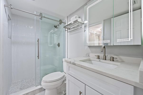 Bathroom, Glass Shower, Interior