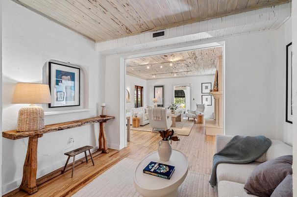 Interior, Living room, Wooden Ceilings, Wood Texture Flooring