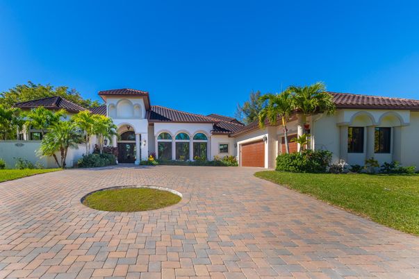 Attached, Backyard, Exterior, Facade, Mediterranean