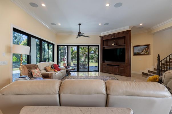 Interior, Living room, Recessed Lighting