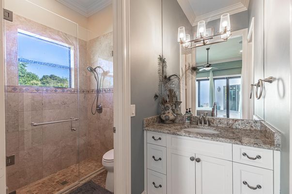 Bathroom, Glass Shower, Interior