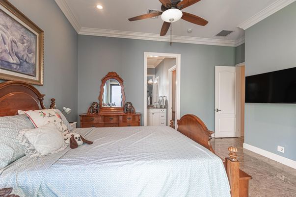 Bedroom, Interior, Recessed Lighting