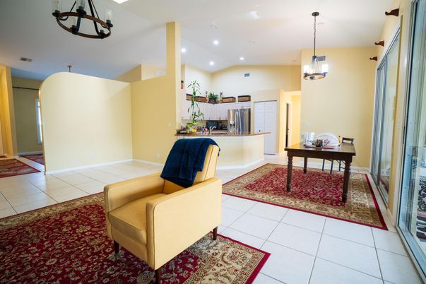 Dining room, Interior, Kitchen, Pendant Lights, Recessed Lighting