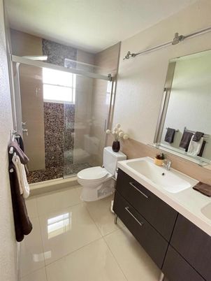 Bathroom, Glass Shower, Interior