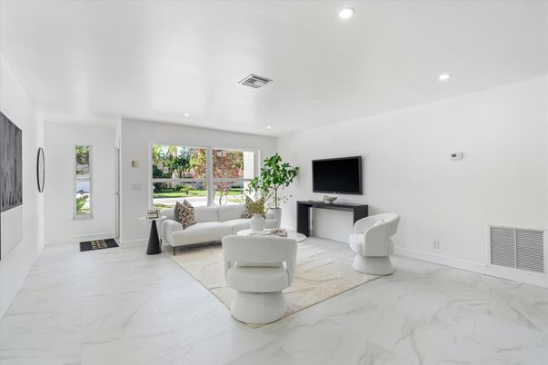 Interior, Living room, Marble, Recessed Lighting
