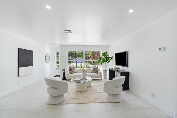 Interior, Living room, Marble, Recessed Lighting