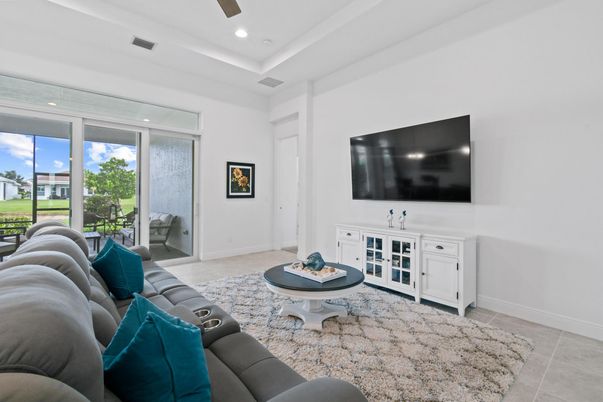 Interior, Living room, Recessed Lighting