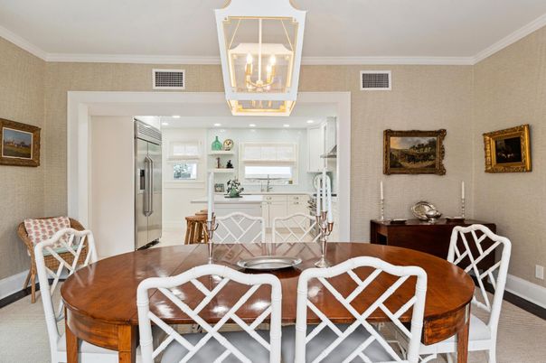 Dining room, Interior, Kitchen, Recessed Lighting