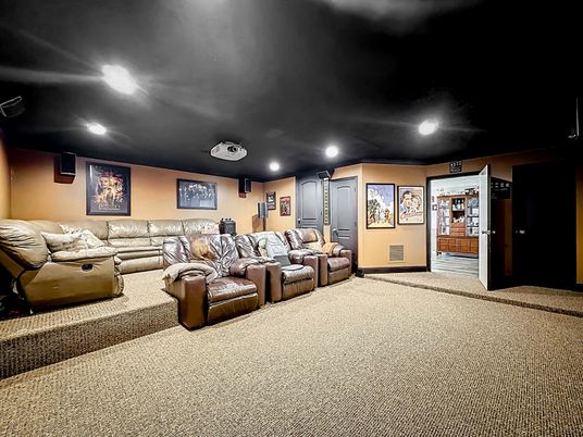 Home Theatre Room, Interior, Recessed Lighting, Theatre Room
