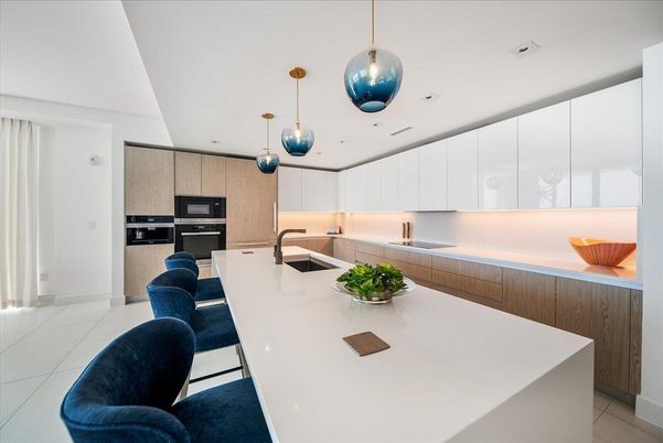 Interior, Kitchen, Pendant Lights, Recessed Lighting, Stainless Steel Appliances