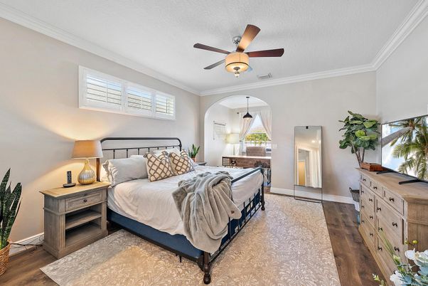 Bedroom, Interior, Wood Texture Flooring