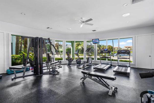 Fitness Equipment, Gym, Interior, Recessed Lighting