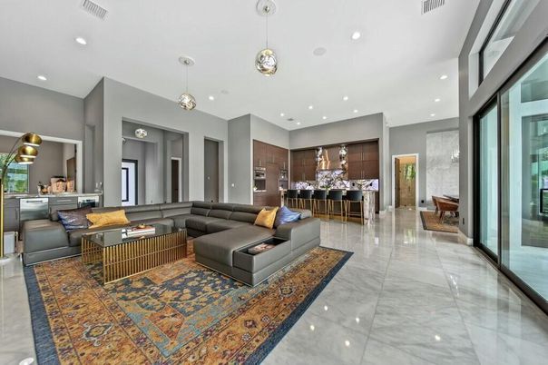 Interior, Kitchen, Living room, Pendant Lights, Recessed Lighting