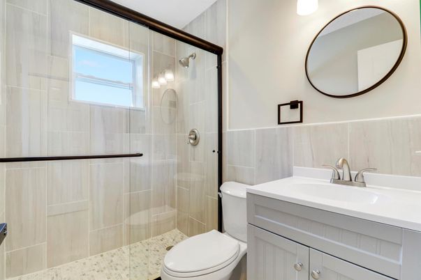 Bathroom, Glass Shower, Interior