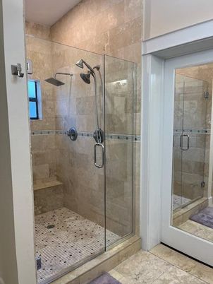 Bathroom, Glass Shower, Interior