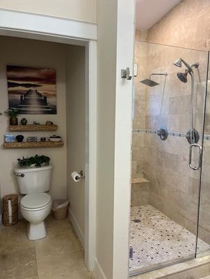 Bathroom, Glass Shower, Interior