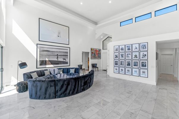Interior, Living room, Marble, Recessed Lighting