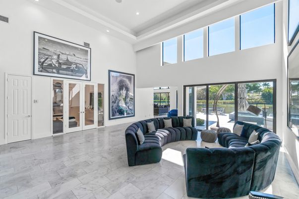 Interior, Living room, Marble, Recessed Lighting