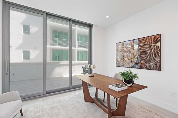 Home Office, Interior, Recessed Lighting