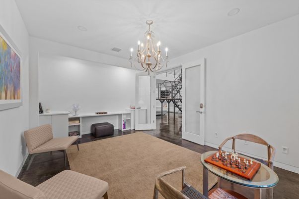 Chandelier, Interior, Wood Texture Flooring