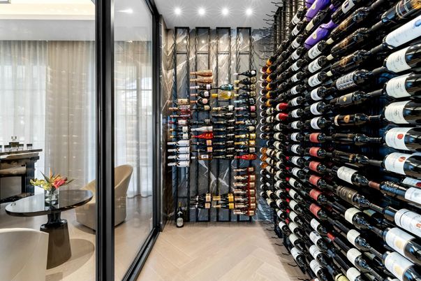 Interior, Wine Storage, Wood Texture Flooring