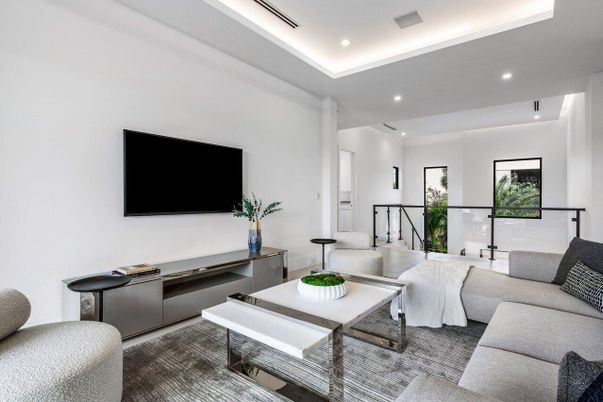 Interior, Living room, Recessed Lighting