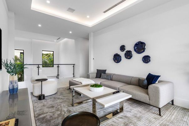 Interior, Living room, Recessed Lighting