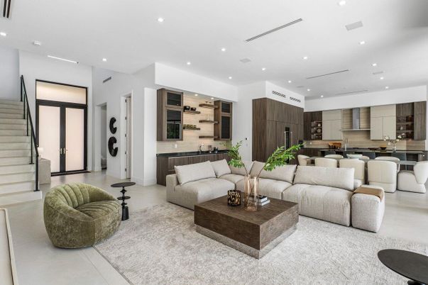 Interior, Kitchen, Living room, Recessed Lighting