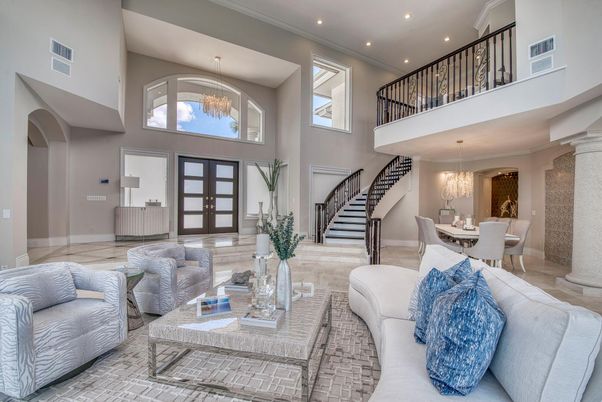 Chandelier, Dining room, Interior, Living room, Recessed Lighting