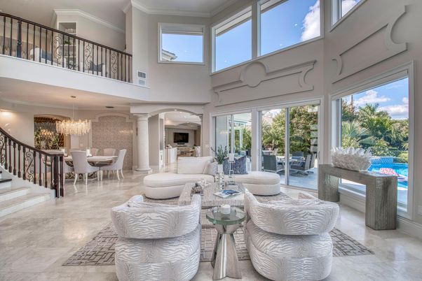 Chandelier, Dining room, Interior, Living room, Recessed Lighting, Sun Room