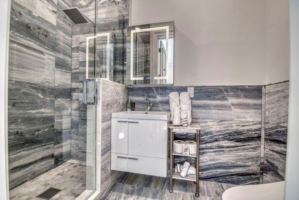 Bathroom, Glass Shower, Interior