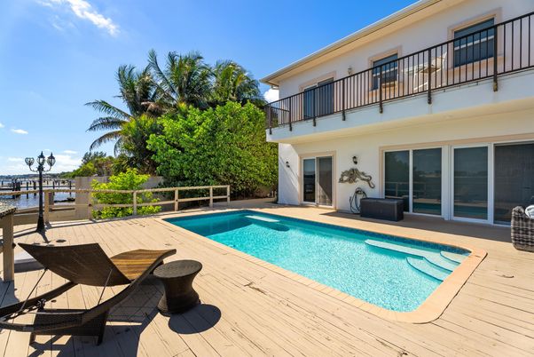 Exterior, Pool, Wood Texture Flooring