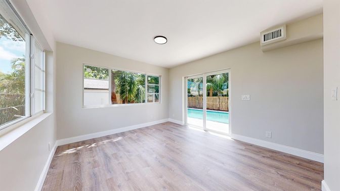 Empty room, Interior, Wood Texture Flooring