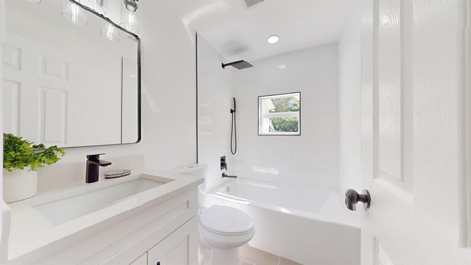 Bathroom, Interior, Recessed Lighting
